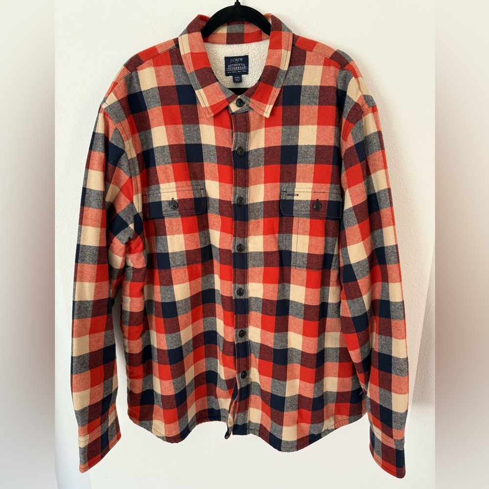 J. Crew Authentic Outerwear Wool Flannel Men’s XXL